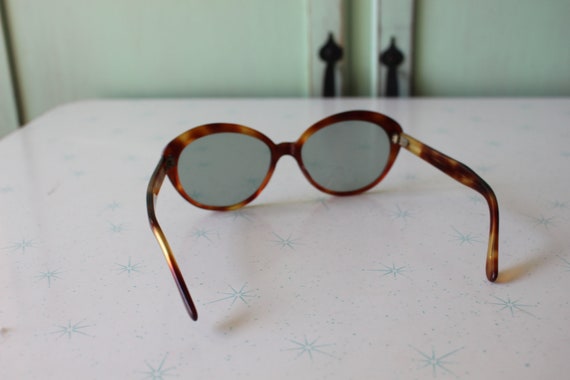 1970s Vintage Brown Big Mod Sunglasses.retro.colo… - image 5