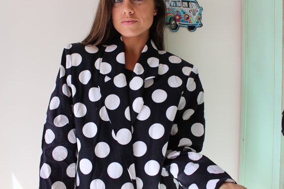 1980s POLKA DOTS Jacket...size small. sports jack… - image 5