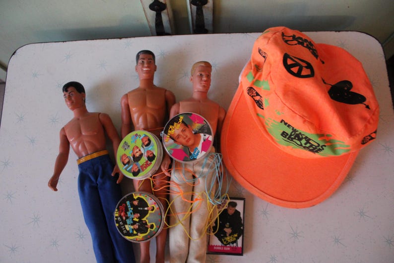 1990s NEW KIDS on the BLOCK Dolls Cap Hat Novelty Lot....nkotb. Jordan