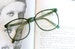 Vintage JACKIE O Glasses....emerald. new old stock. classic. groovy. twiggy. mod. retro glasses. librarian. secretary. woodstock. oversized 