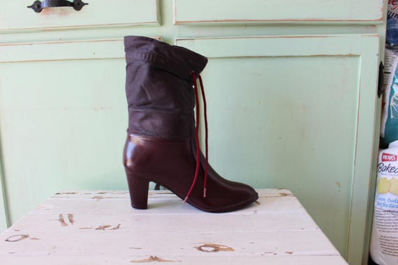 1970s CRANBERRY RAIN Boots...size 6 womens... sno… - image 2