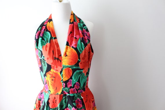 1970s Bright RETRO Chic FLORAL Dress...maxi dress… - image 5