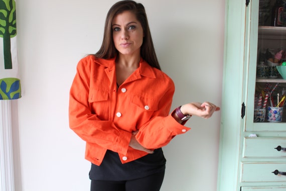 Vintage Pumpkin Blazer Jacket...size small medium… - image 2