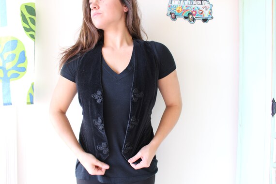 1980s BLACK STEFANO VEST....medium. retro. unisex… - image 2