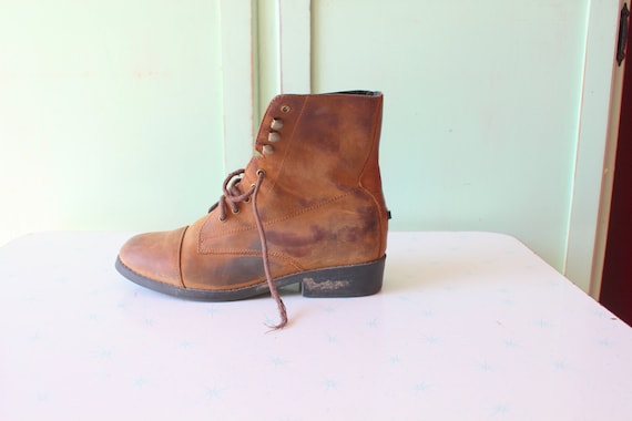 1980s Vintage INDIE Mod Designer Boots...size 6 wo