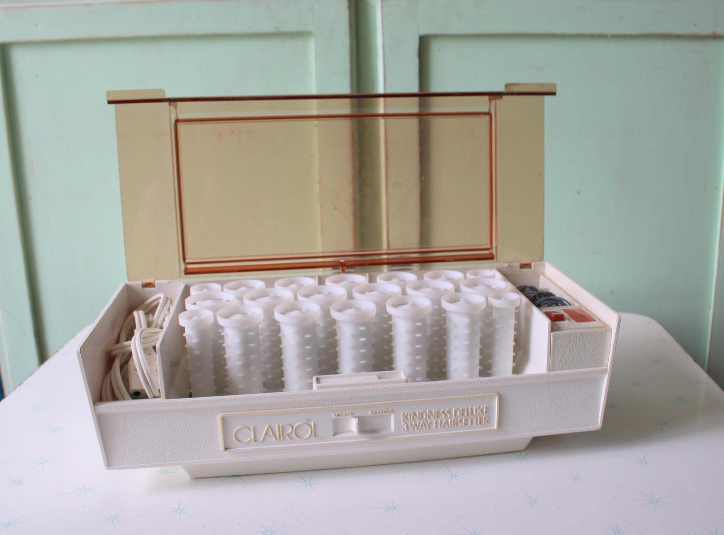 Vintage Clairol Kindness Deluxe Curler Set: 1970s-80s Retro Hair