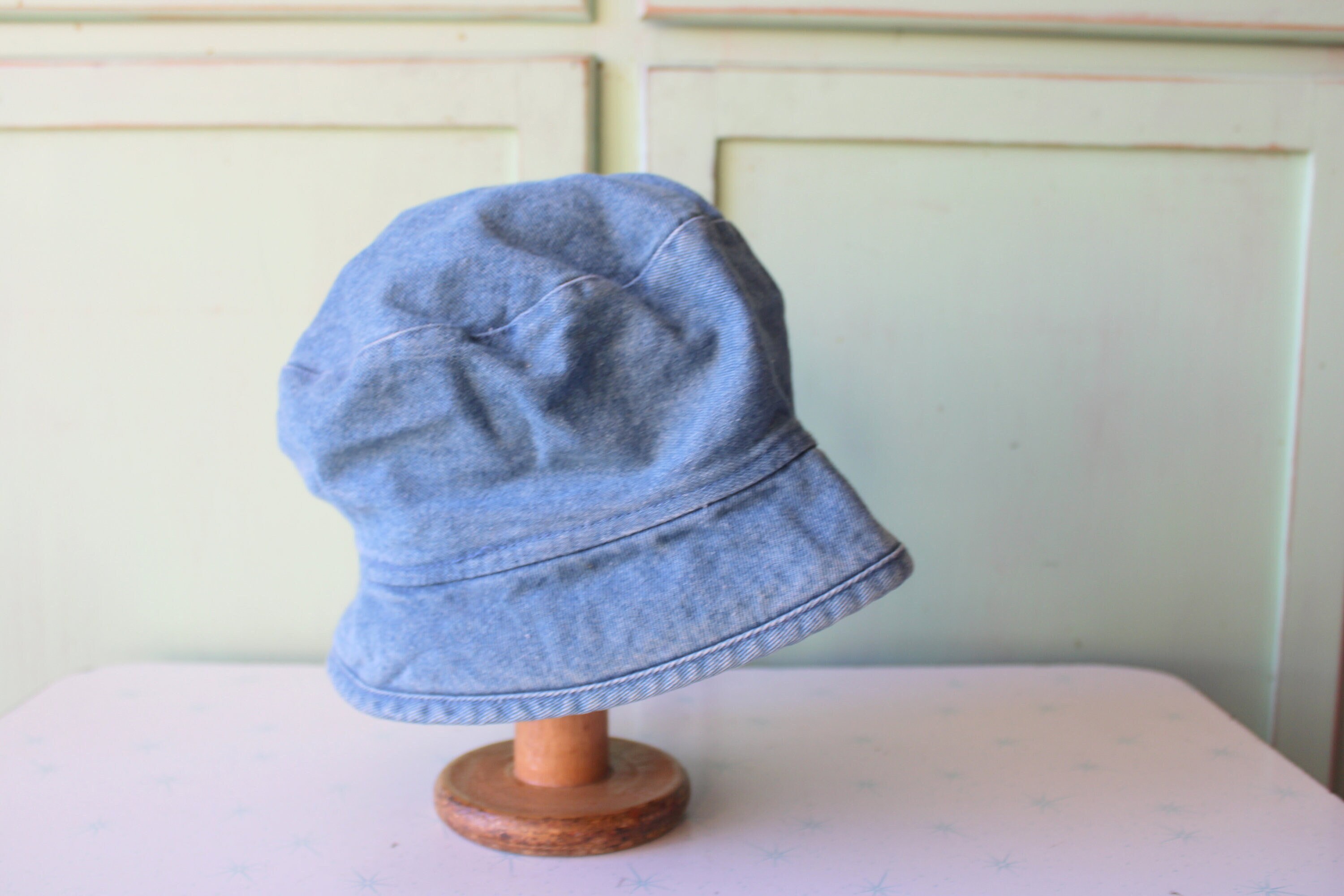 90s Denim Hat - Etsy