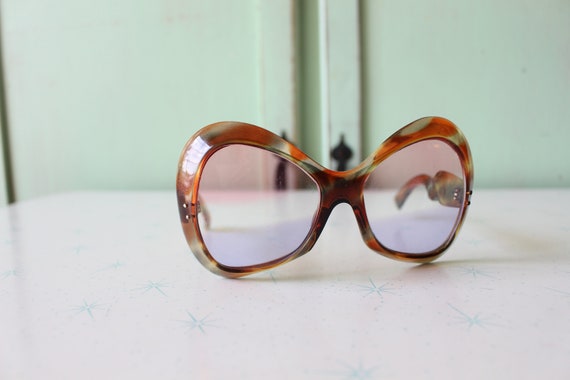 TRUE VINTAGE 1960s Atomic Retro Sunglasses...eyew… - image 5