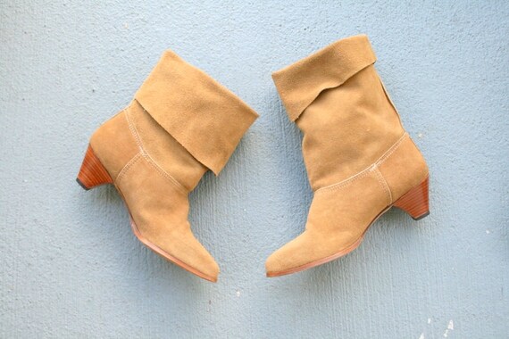 BOTTES EN DAIM DES ANNÉES 1980... taille 7 wo ... bottes en cuir. bottes mollet. urbain. hipster. Boho. bottes marron. rétro. concepteur. indie. Brésil. aztèque. talons hauts BOTTES EN DAIM DES ANNÉES 1980... 1980... 1980... taille 7 wo ... bottes en cuir. bottes mollet. urbain. hipster. Boho. bottes marron. rétro. concepteur. indie. Brésil. aztèque. talons hauts 499e09