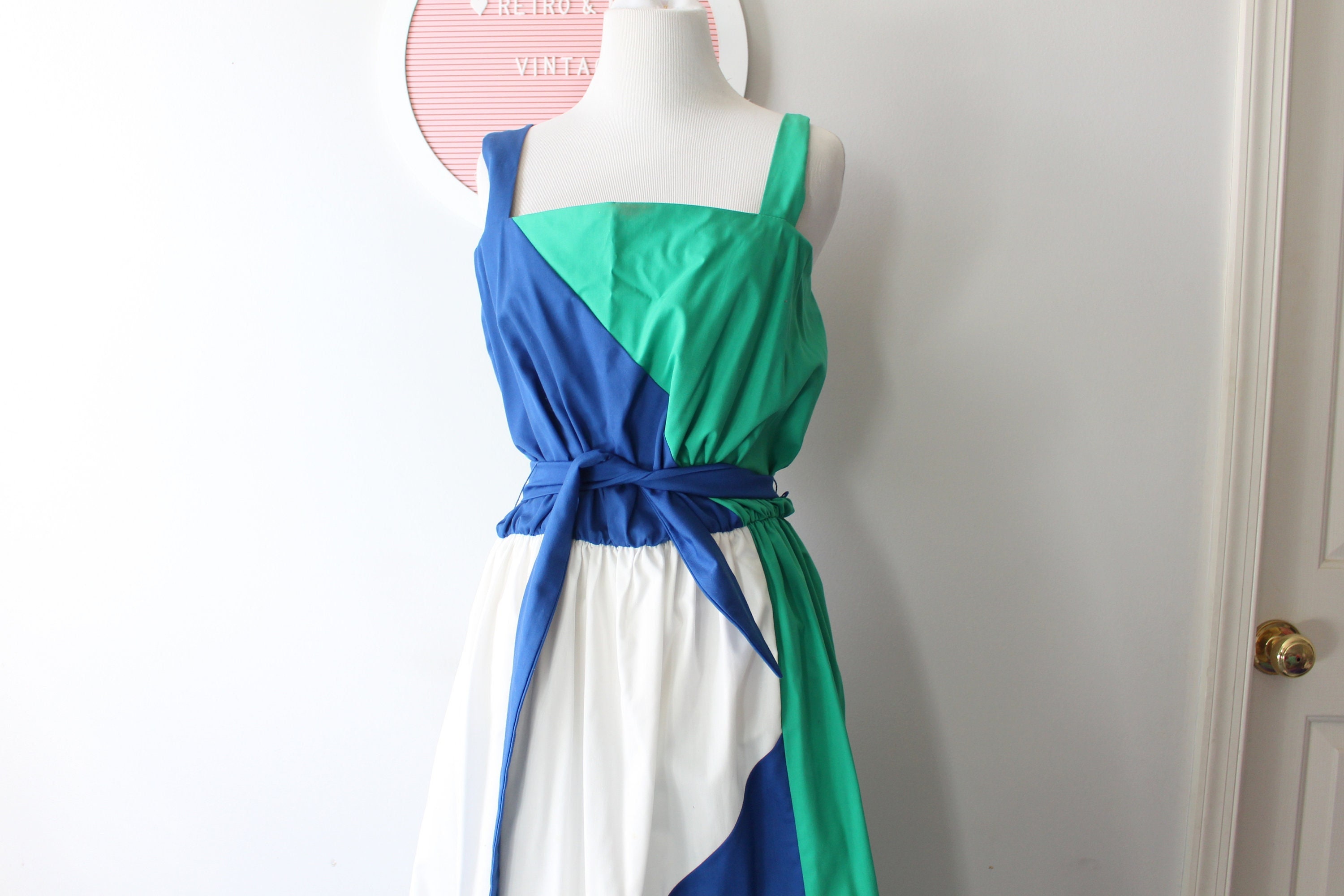 Blue 60s Mod Dress - Etsy
