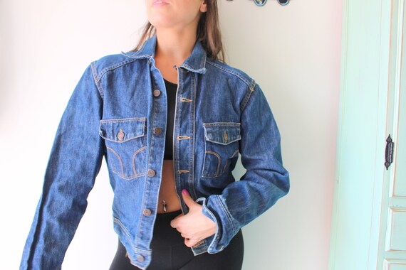 Designer jean top jacket womens