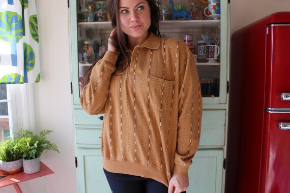 1970s GROOVY BLOUSE...size small medium...nerdy. … - image 3