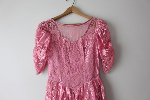 1960s Lovely Vintage PRETTY PINK Dress...fancy. p… - image 6