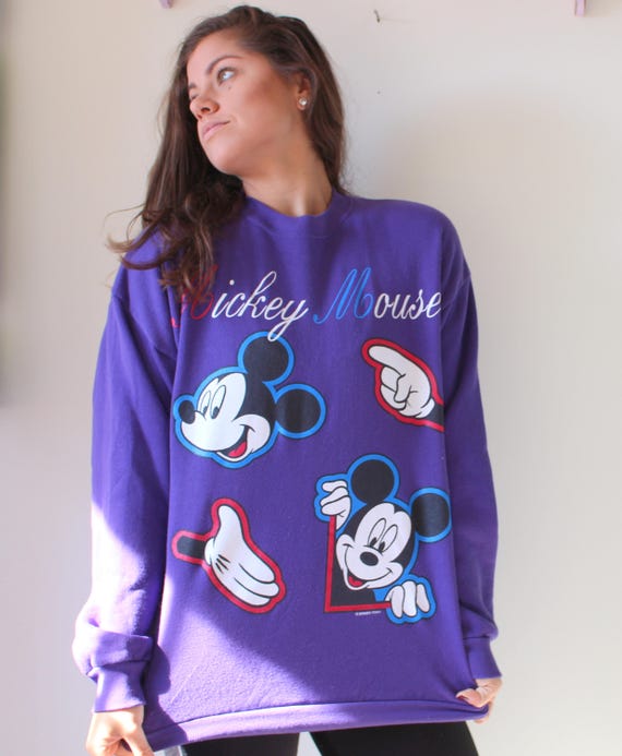 Vintage MICKEY MOUSE Sweater...walt disney. minni