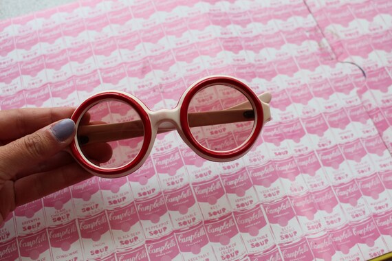 1950s 1960s MOD Party Glass Lens Sunglasses...gro… - image 4