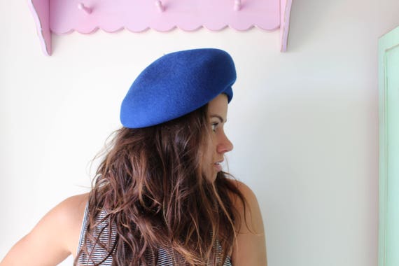 Vintage Mid Century Hat...furry hat. church. roya… - image 3