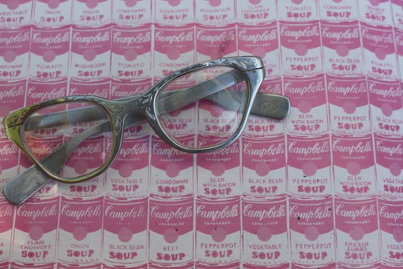 1950s 1960s TURA Vintage CAT EYE Eye Glasses....v… - image 3
