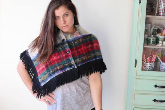 1980s  PLAID Hipster Geometric Sweater...one size… - image 4