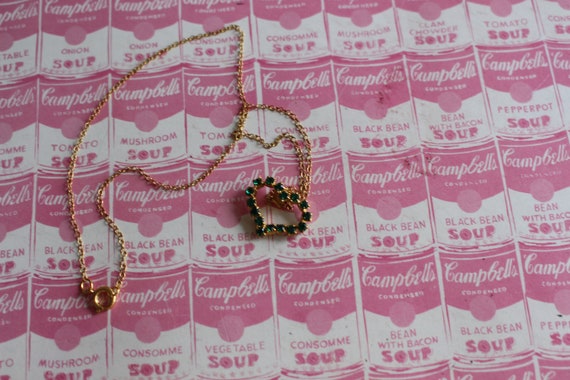 1980s Vintage Valentine Gem HEART Necklace..jewel… - image 2