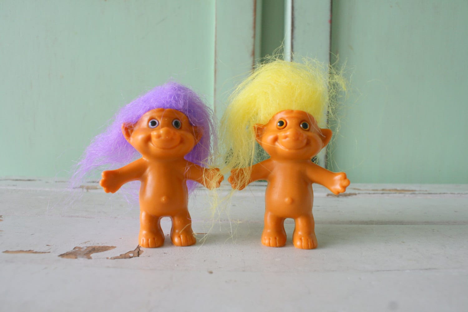Vintage TROLLS Doll Set...doll. collectible. troll. 1980s. Etsy