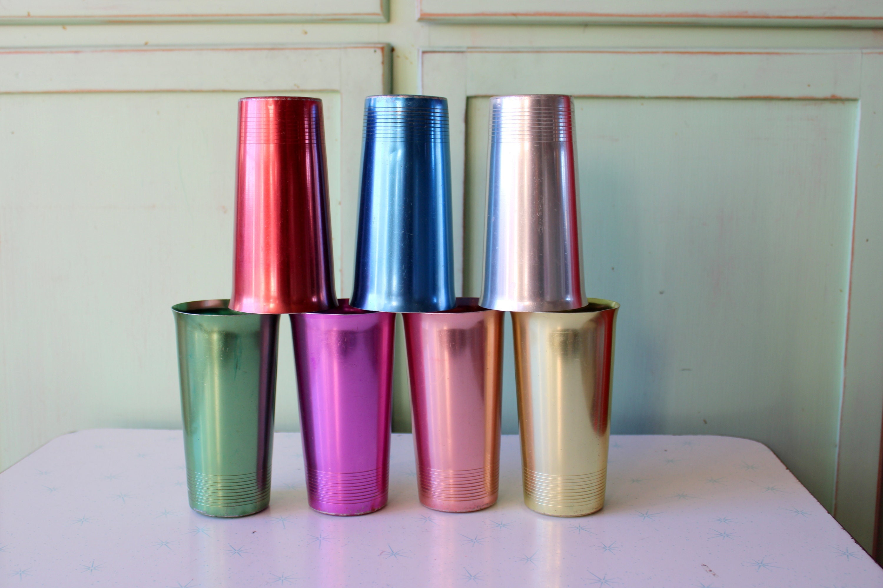 1950s Aluminum Cups - Etsy Canada