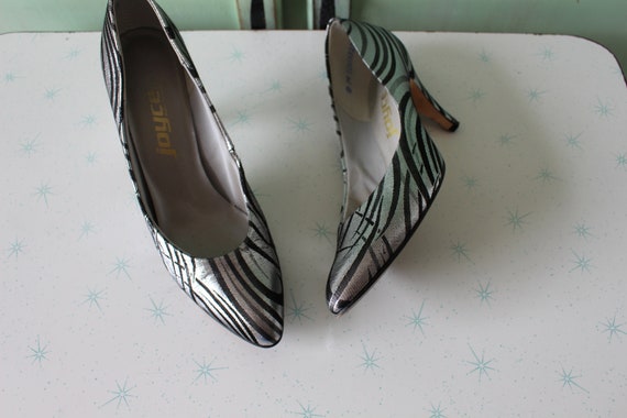 Vintage Shimmer Heels..size 7.5 women..red carpet… - image 2
