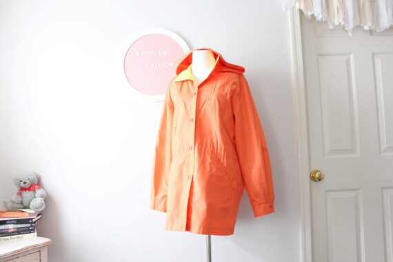 Vintage Orange Rain Jacket.size 