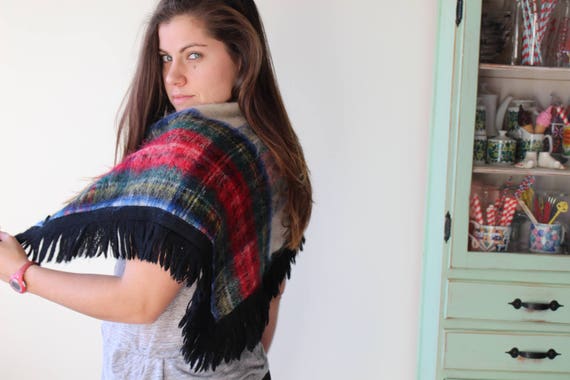 1980s  PLAID Hipster Geometric Sweater...one size… - image 2