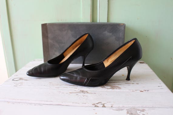 1960s Mid Century Stiletto High Heels....size 6 w… - image 3