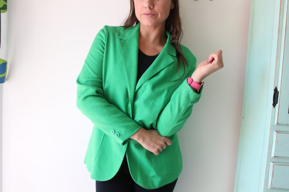 Vintage Green Blazer Jacket.....size medium large… - image 2