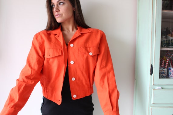 Vintage Pumpkin Blazer Jacket...size small medium… - image 3