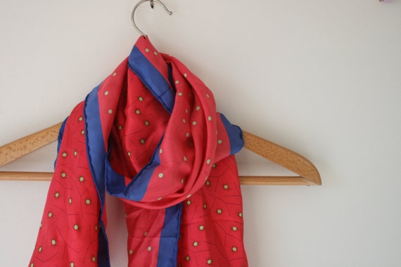 Vintage MID CENTURY Scarf...nautical. retro scarf… - image 4