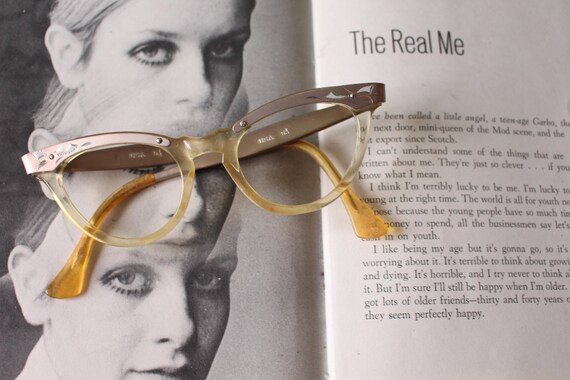 1950s 1960s Vintage CAT EYE Eye Glasses..vintage … - image 4