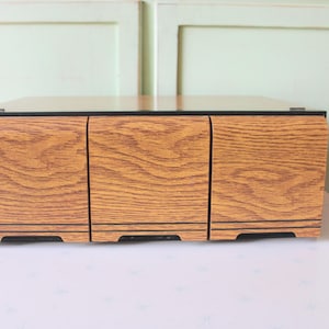 Vintage 1980s Cassette Tape Storage Holder: Home Office Music Organizer