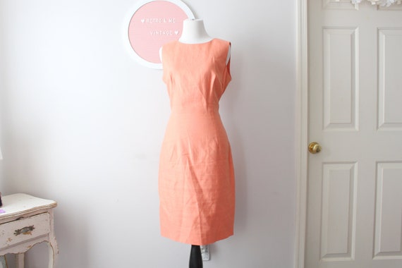 1990s Vintage Orange Dress....size medium womens.… - image 1