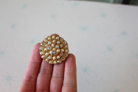 Vintage Diamond Atomic Brooch....groovy. retro. 1… - image 2