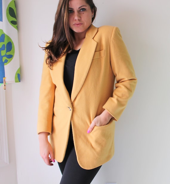 Vintage MUSTARD Blazer...womens. mod. ladies. vin… - image 1