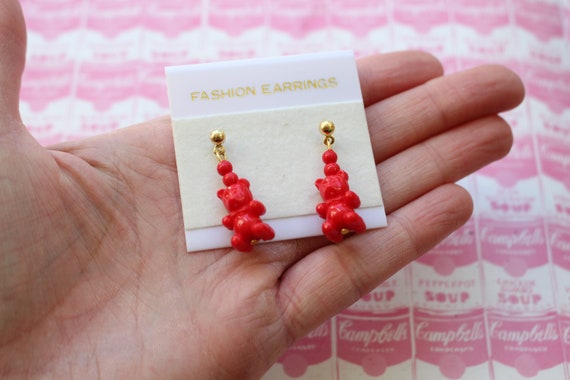 1980s CHERRY RED Bear 1980s Sexy