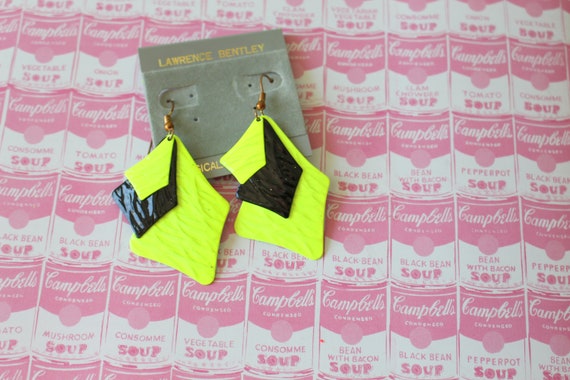 1980s NEON Earrings.....costume. 1980s glam. sexy… - image 2
