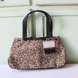 90s Leopard Print Handbag: City Girl Style, Large Boho Bag