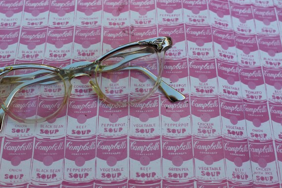 1950s 1960s Winged Cat Eye Glasses....vintage eye… - image 3
