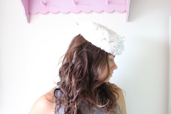 Vintage LACE DREAM Hat....wedding hat. church. sa… - image 2