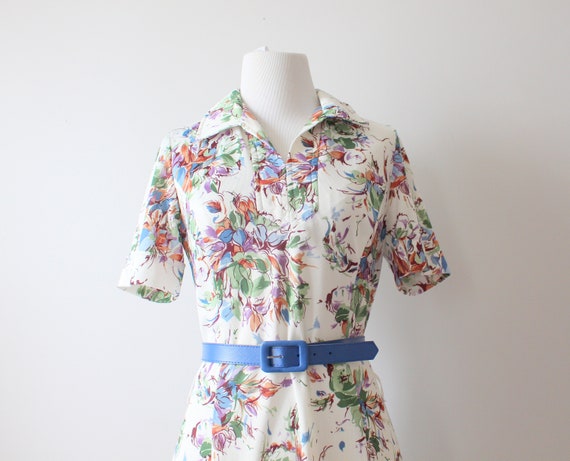 Vintage FANCY FLORAL  Dress......small medium wom… - image 1