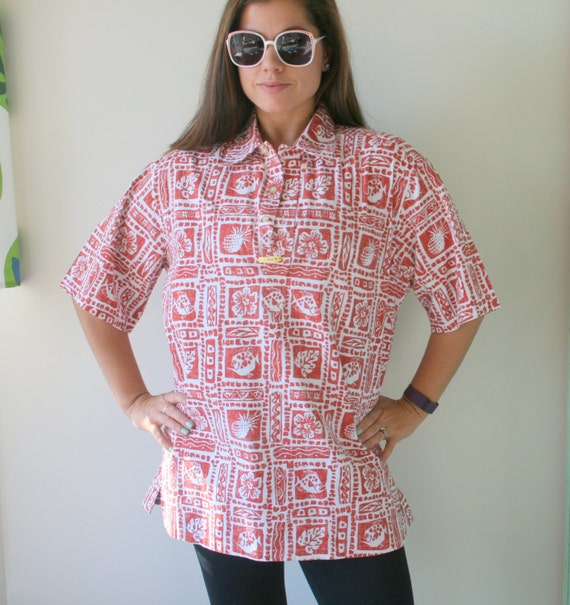 SALE//// Vintage HAWAIIAN SHIRT...size large..men… - image 1