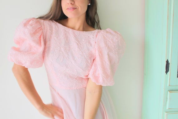 Vintage PINK LACE Ruffled Victorian Dream Dress..… - image 5