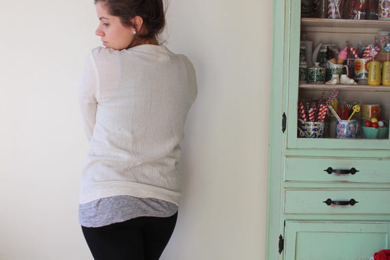 1980s Boho Cream Blouse: Vintage Chico's Design, … - image 4