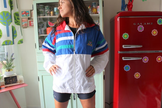 1980s Vintage Windbreaker Jacket....xlarge. pink.… - image 2