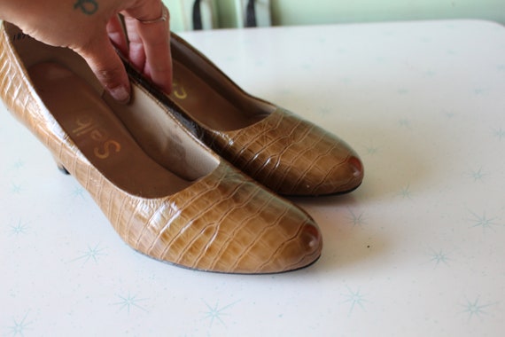 1980s Designer Selby Leather Heels...size 8 women… - image 6