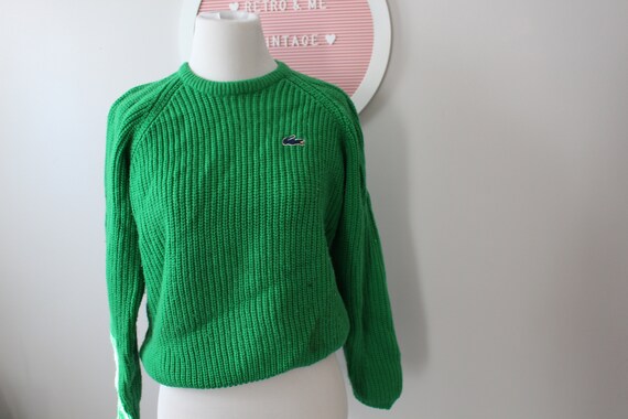 1970s Vintage Kelly Green Unisex Sweater.....smal… - image 3