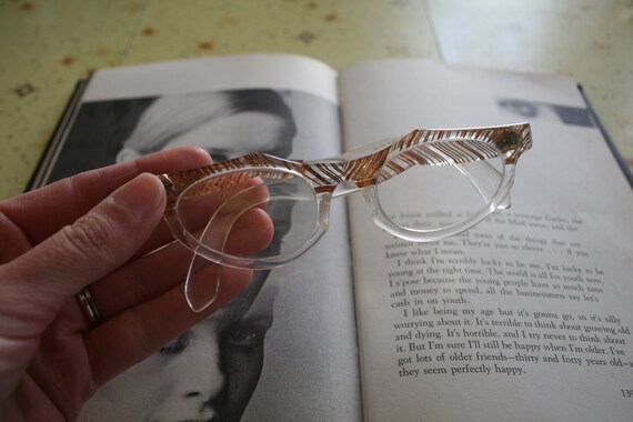 1950s 1960s Vintage CAT EYE Glasses....vintage ey… - image 3